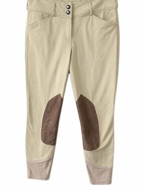 R.J Classics Gulf Breeches Equestrian Riding pants knee patch 26R